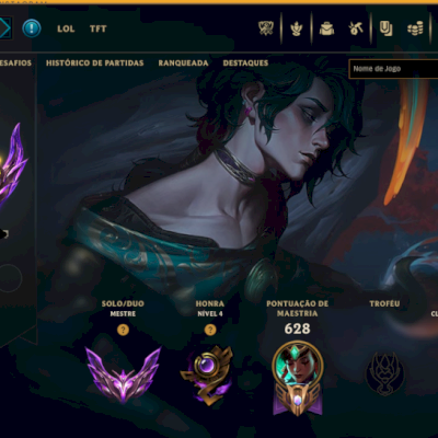 Conta League of Legends – Mestre 100+ PDL