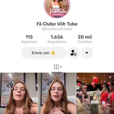 Vendo conta do tik Tok bem engajada