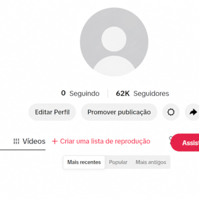 CONTA TIK TOK 62K DE SEGUIDORES SEM VIDEO (SEM SHOP) (CONTAS TIK TOK)