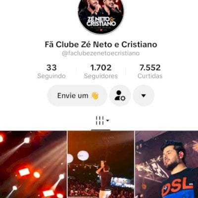 Vendo conta do tik Tok engajada