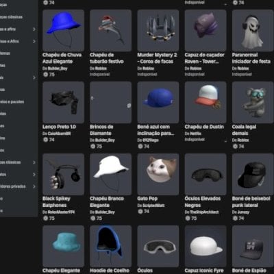 Conta de Roblox com várias skin