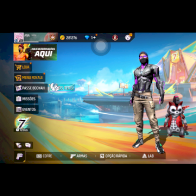 Conta free fire Level 66