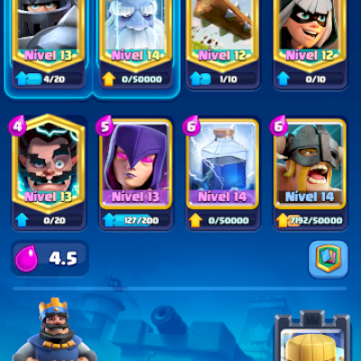 conta clash royale level 38 7200 trofeis