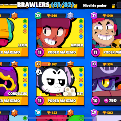 Conta BrawlStars (Quase todas skins do jogo)