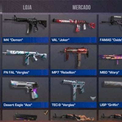 CONTA DE STANDOFF COM FACA + LUVA