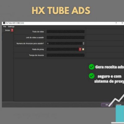Hx YT ADS-Programa auxiliar para gerar receita em Anúncios!
