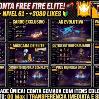 Conta elite com arma evolutiva