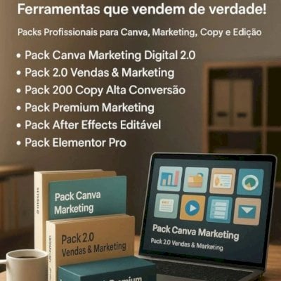 🎯💼💻Mega Pack Digital: Ferramentas Para Marketing, Design e Automação⭐⭐⭐⭐⭐