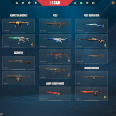 CONTA VALORANT PLAT 2  VANDAL PRELÚDIO, PHANTOM RECOM, KIT ÍON, PASSE E +