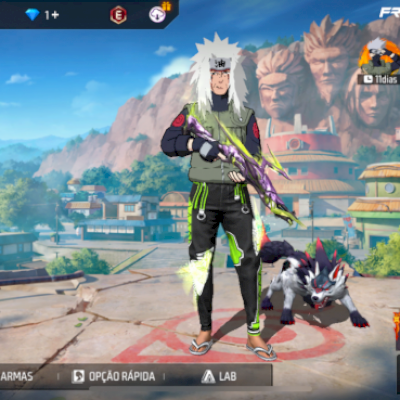 Conta básica rara de Free fire com vários itens atuais