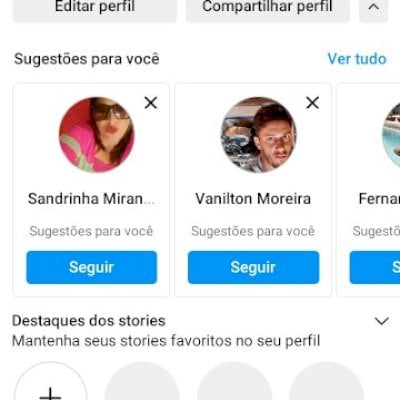 Conta vazia de instagram por $4,00