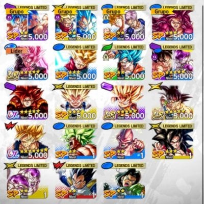 Conta com Bardock e 15 mil cristais