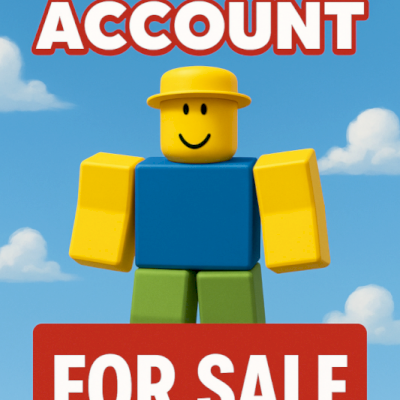 Conta com maioria dos jogos upados com robux.