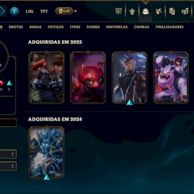 Esmeralda 4 com 75 Champs e 6 Skins