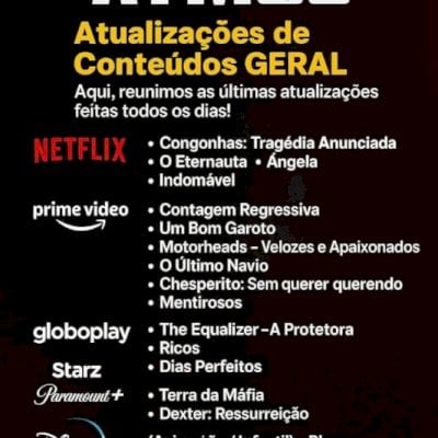 ATMOS  Atualizações de Conteúdos GERAL - MAIS ASSINADO 6 MESES