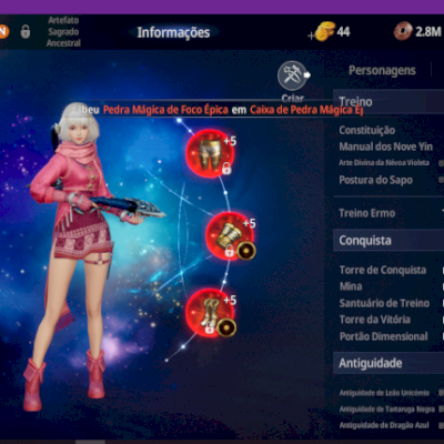 ARQUEIRA COM PET LENDAS , E CHIFRE LENDAS BOOST MIR4