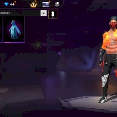 Conta free fire com angelical vermelha