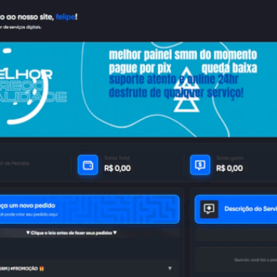 Script Painel Smm Azul Perfeita - Com Pix Automático