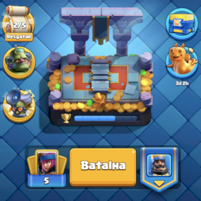 Conta Clash royale Arena 17 +1 milhão de moedas 7 cartas nível máximo