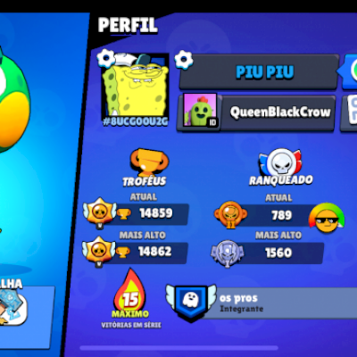 Vendo conta de 15k com 53brawlers e uns lendários