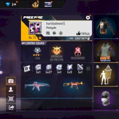 Conta antiga de free Fire