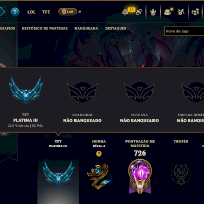 Unranked com TODOS os Champs e 255 Skins ( ADC / SUP / JG ) - ( Nivel 713 )