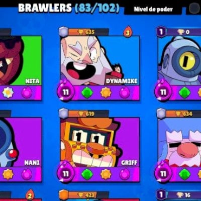 BRAWL STARS OG 2018 - SHELLY ESTELAR - 31K TROFÉUS - 25 LVL 11 - 17 HIPERCARGAS