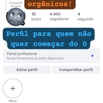Conta Instagram 4k (orgânico). Todos seguidores reais. Perfil engajado.