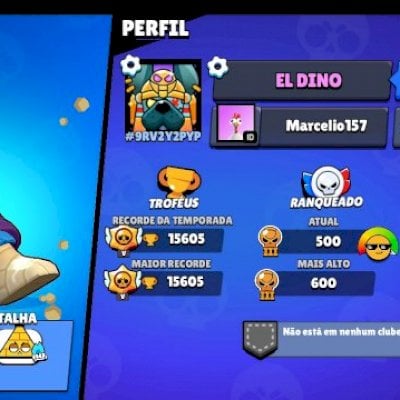 CONTA DE BRAWL STARS ANTIGA DE 2019 COM ALGUMAS SKINS RARAS