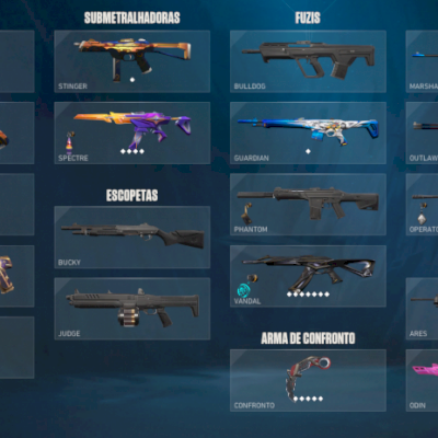 Conta valorant com duas Facas e vandal