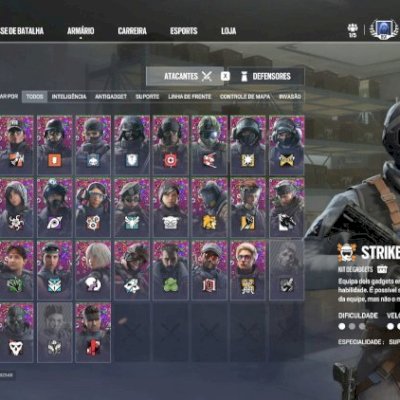 CONTA ANTIGA RAINBOW SIX