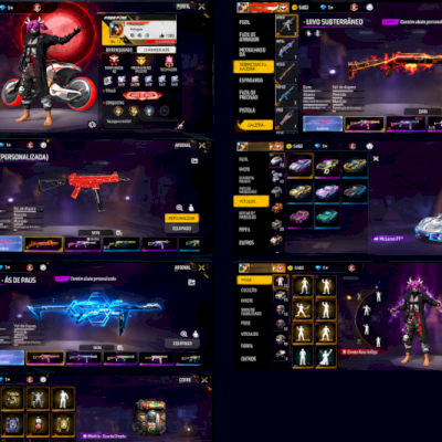 Conta De Free Fire Nível 72 25 Passes Ativos