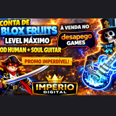 CONTA Blox Fruits LEVEL MÁXIMO 2800 + GODHUMAN + SOUL GUITAR ⚡