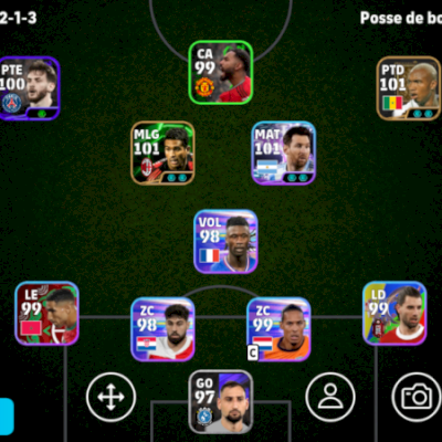 CONTA EFOOTBALL FORÇA 3061 2 ICONS E 1 SHOWTIMES BRABOS