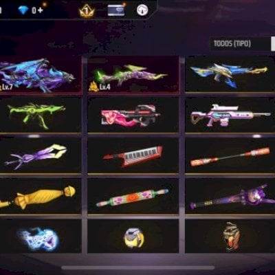 Vendo conta free fire lvl 72