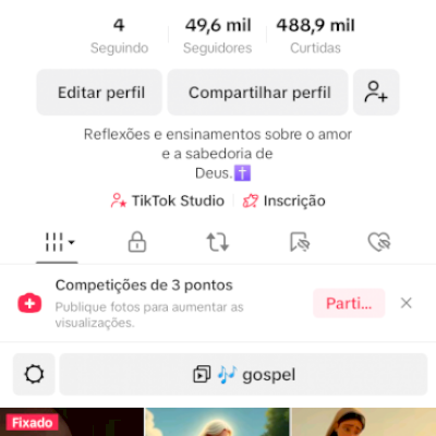 Conta pra vender do tik tok de 49mil seguidores
