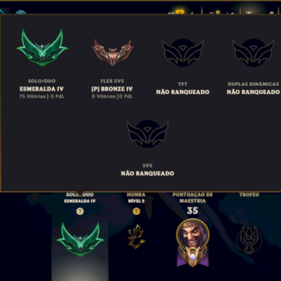 Esmeralda 4 com 45 Champs e 41 Skins