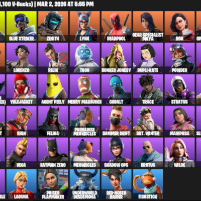 CONTA OG (57 skins) 1k vbucks