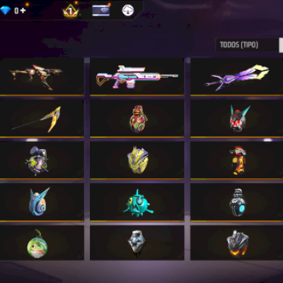 Conta gemada com vários itens