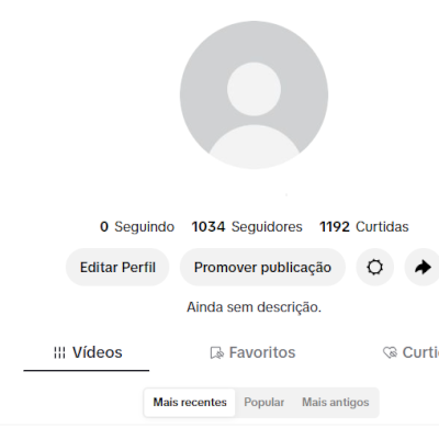 CONTA TIK TOK 1K DE SEG E 1,1K DE CURT (SHOP DAQ A 30 DIAS) (CONTAS TIK TOK)