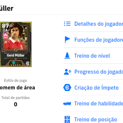 Conta Efootball com Gerd Muller 108