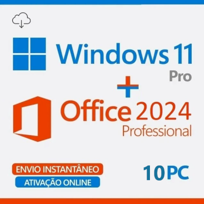 Windows 11 Pro 22H2 Com Office 365 2024 - 10 PC