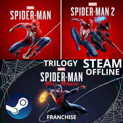 Conta Spiderman 1 + 2  Remastered + Miles Morales Digital Steam Offline
