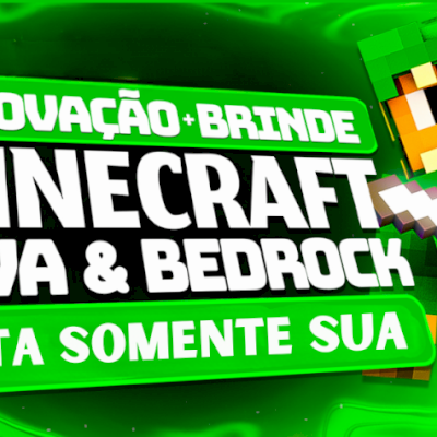 Minecraft Original Java + Bedrock + Brindes (Promoção)