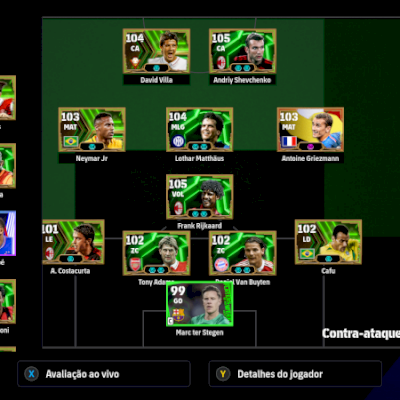 Efootball steam super forte com o novo Rijkaard