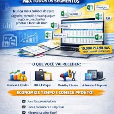Tenha Acesso A 10 Mil Planilhas Profissionais