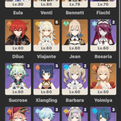 ✨ Venti C3 • America Server • AR 49 • 37 Personagens • 227 Conquistas ✨
