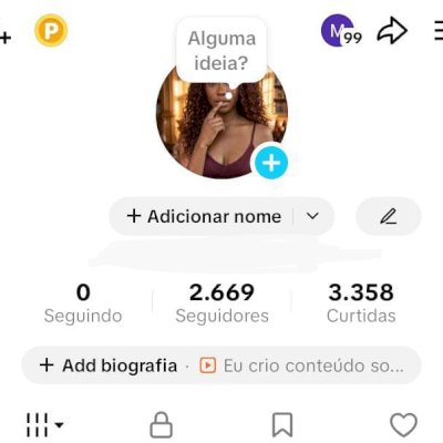 CONTA TIK TOK 2,6K DE SEG E 3K DE CURTIDAS (SHOP DAQUI A 30 DIAS) CONTAS TIK TOK