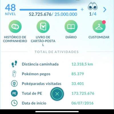 CONTA LVL 48 + LENDÁRIOS & SHINIES RAROS