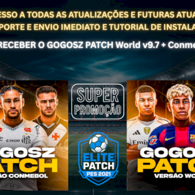 GOGOSZ PATCH World v9.7 + Conmebol v1.7 PES 2021.